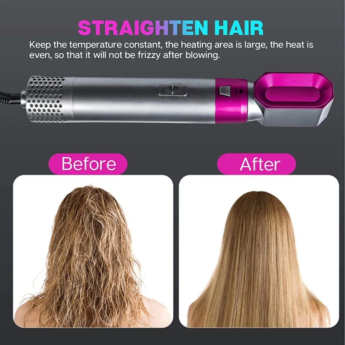 5 in 1 Hot Air Brush Hair Dryer & Volumizer