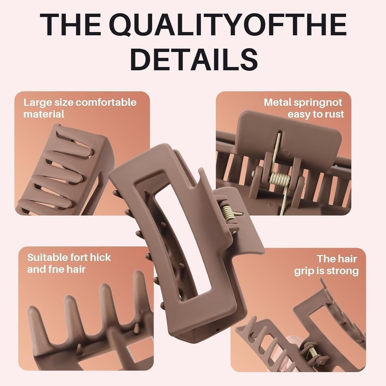 unbreakable silicon hair clip