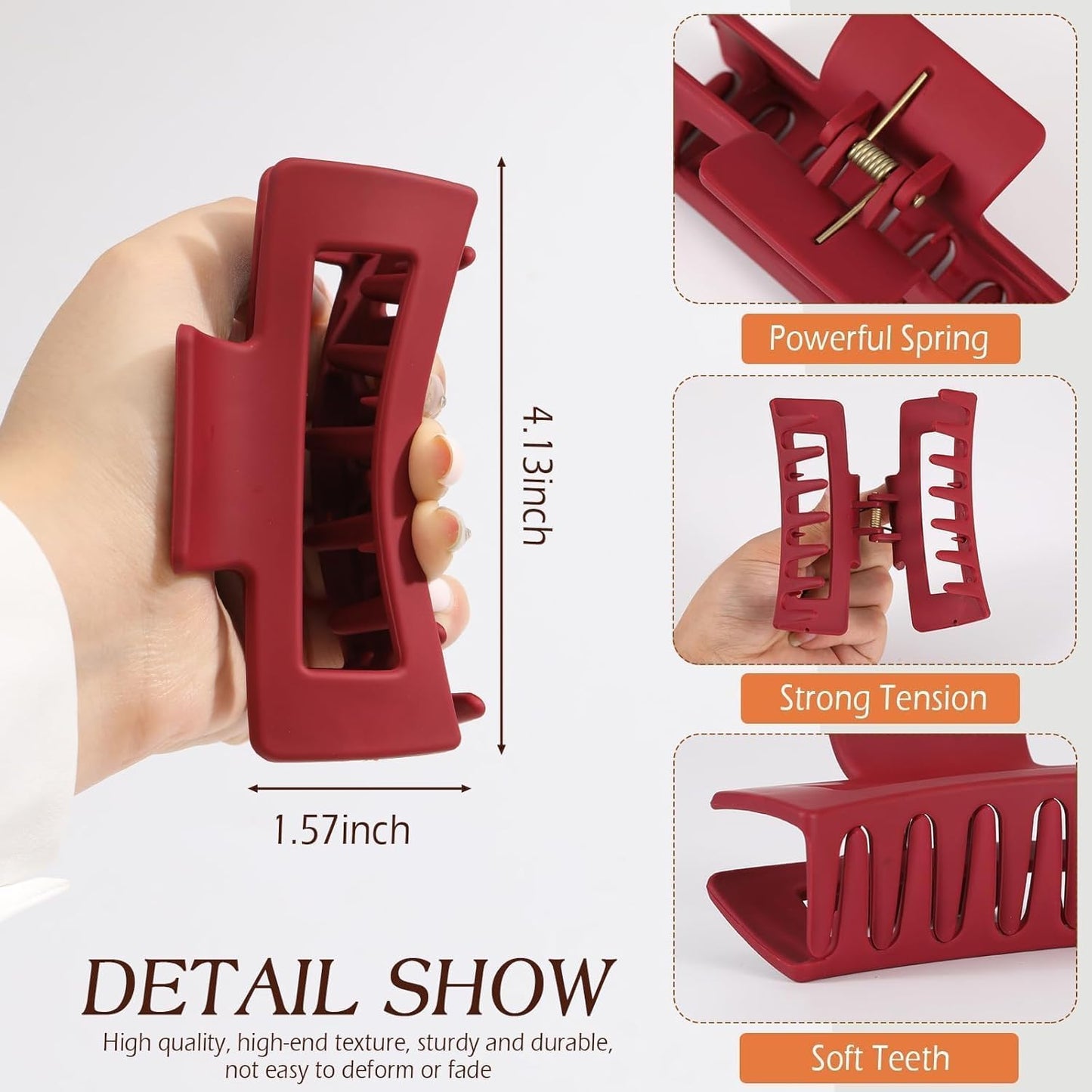 unbreakable silicon hair clip