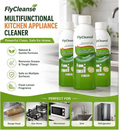 Flycleanse Multi Surface Kitchen Cleaner and Heavy Duty Grease & Oil Stain Remover(Pack of 2)