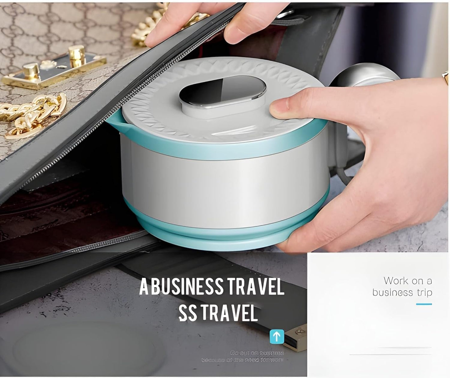 foldable travel electric kettle
