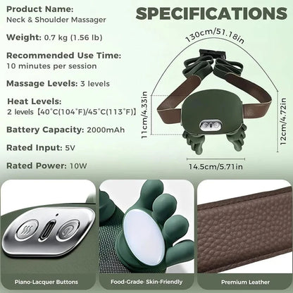 4D Ten-Finger Kneading Electric Massager