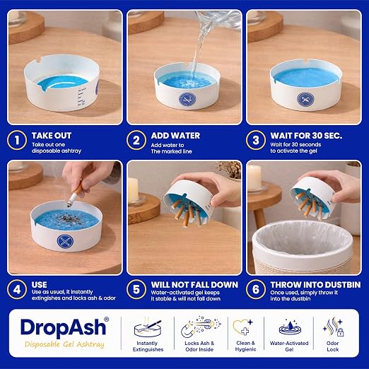 disposable gel  ash tray