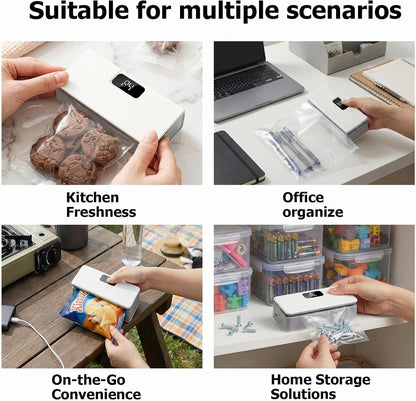 Portable Magnetic Food Packet Sealing Machine for Chips, Snacks, Dry Fruits & Kitchen Storage  Search Keywords