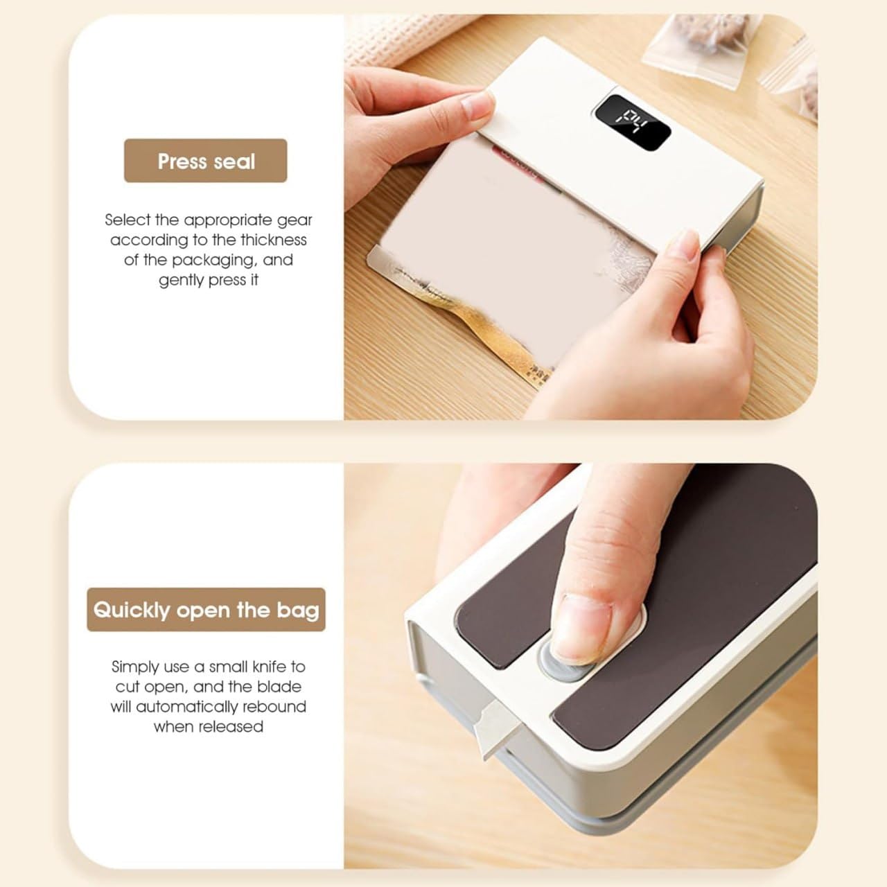 Portable Magnetic Food Packet Sealing Machine for Chips, Snacks, Dry Fruits & Kitchen Storage  Search Keywords