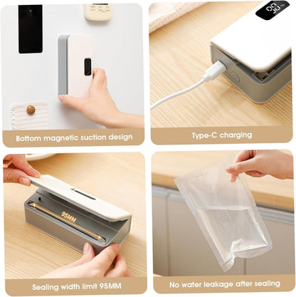 Portable Magnetic Food Packet Sealing Machine for Chips, Snacks, Dry Fruits & Kitchen Storage  Search Keywords
