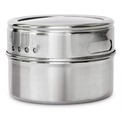 magnetic stainless steel spice jar